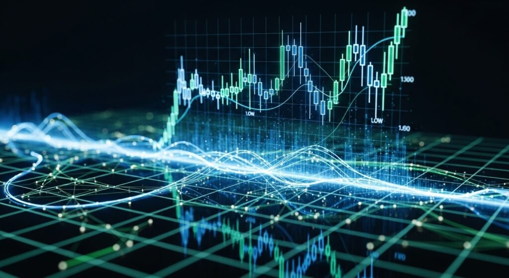 Finance category image displaying investment, wealth, trading and money strategies using graphs 