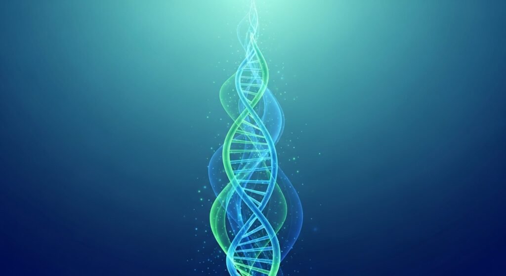 Health and lifestyle category image showing double helix DNA structure 